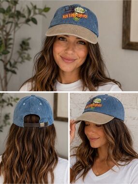Kick It Into Cuervo Denim & Tan Baseball Cap